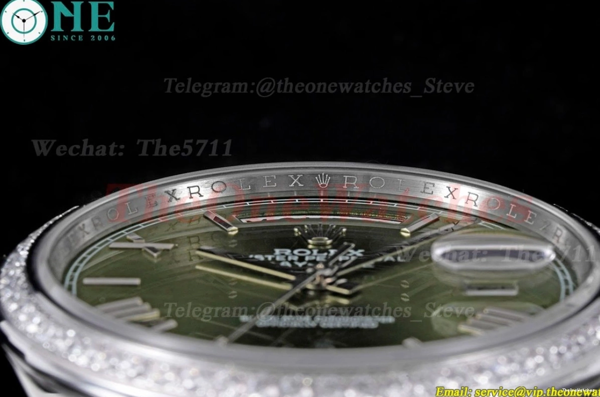 SS Version) Heavy A3255 Pres 40mm Dial 228349 GSF Green (Tungsten SS DayDate 0308